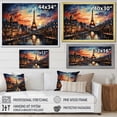 thumbnail image 4 of Designart "Of Lights Paris City art painting I" France Wall Art Print, 4 of 5
