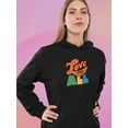 thumbnail image 2 of Love For All Colorful Banner Hoodie Women -Smartprints Designs, Female x-Large, 2 of 4