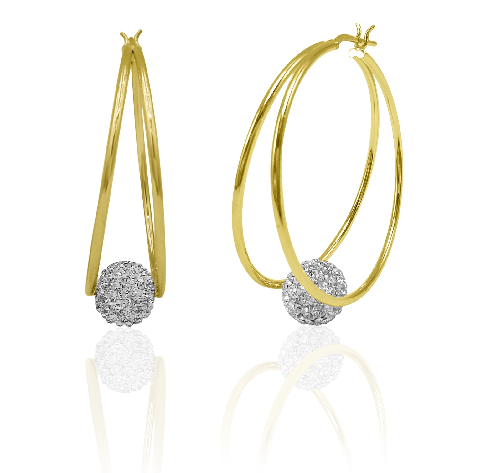 Brilliance Fine Jewelry Women s 14K Gold Plated Sterling Silver