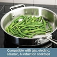 thumbnail image 4 of All-Clad 41106 Stainless Steel Tri-Ply Bonded Dishwasher Safe Fry Pan with Lid/Cookware, 10-Inch, Silver & 00942 Stainless Steel/Aluminium Cookware Cleaner and Polish, 12-Ounce, 4 of 7