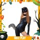 thumbnail image 4 of Colgante de cola de animal 3D para Halloween, con pompones y soporte para mujer, cola peluda de moda, 50 cm, cola de peluche para Halloween, 4 of 5