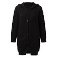 thumbnail image 4 of Vedolay Casual Jackets Women's Casual Long Sleeve Lapel Open Front Button Work Business Jackets with Pockets,Black M, 4 of 5