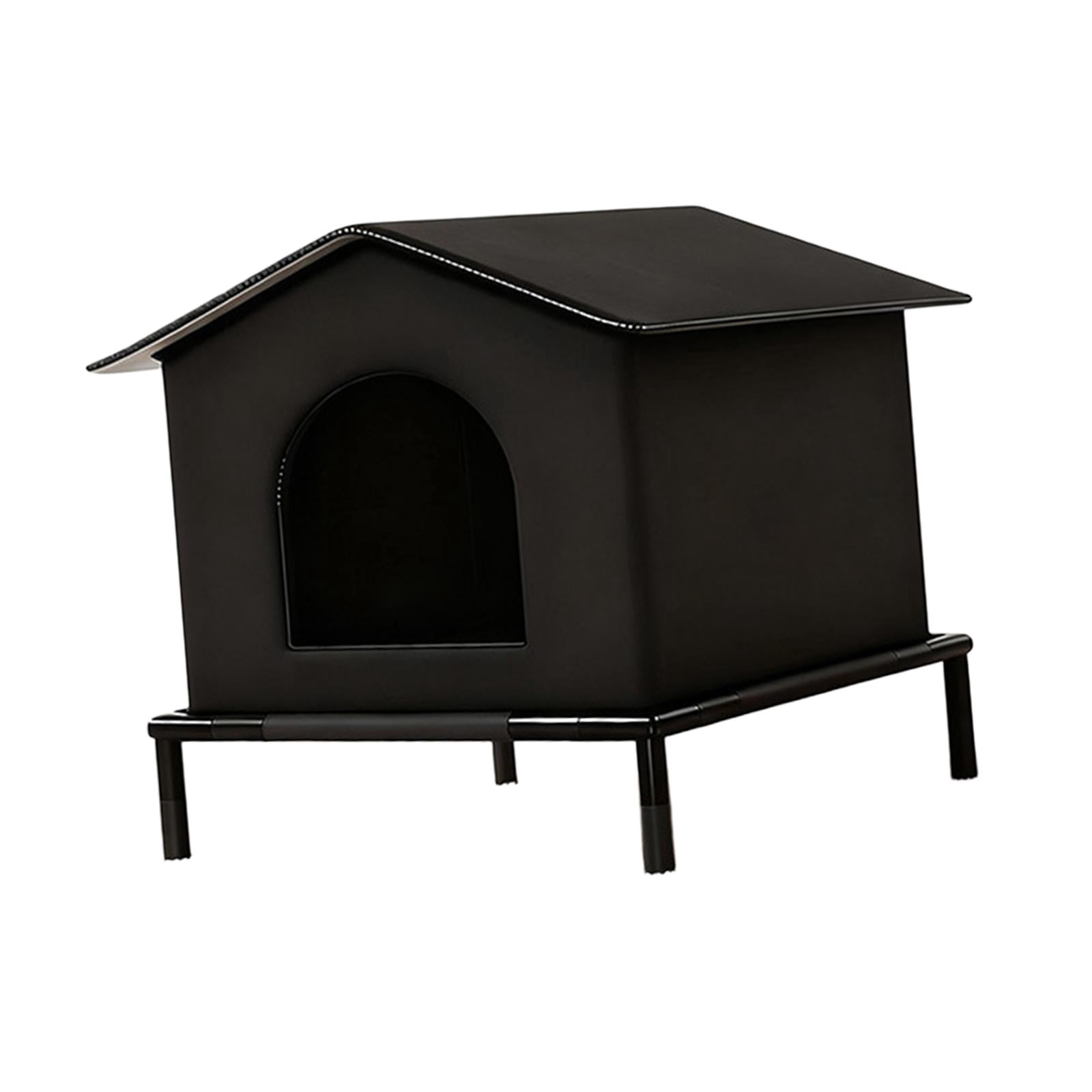 EHJRE Outdoor Cat House Feral Shelter Kitty Tent Windproof Weatherproof Portable Insulated Enclosure Pet House for Stray Cats Suitable for Porch Garden Barn Community S