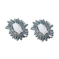 thumbnail image 4 of Unique Bargains 1 Pair Shoelace Charms Flower Shape Fashion Shoe Accessories Blue Gray, 4 of 5