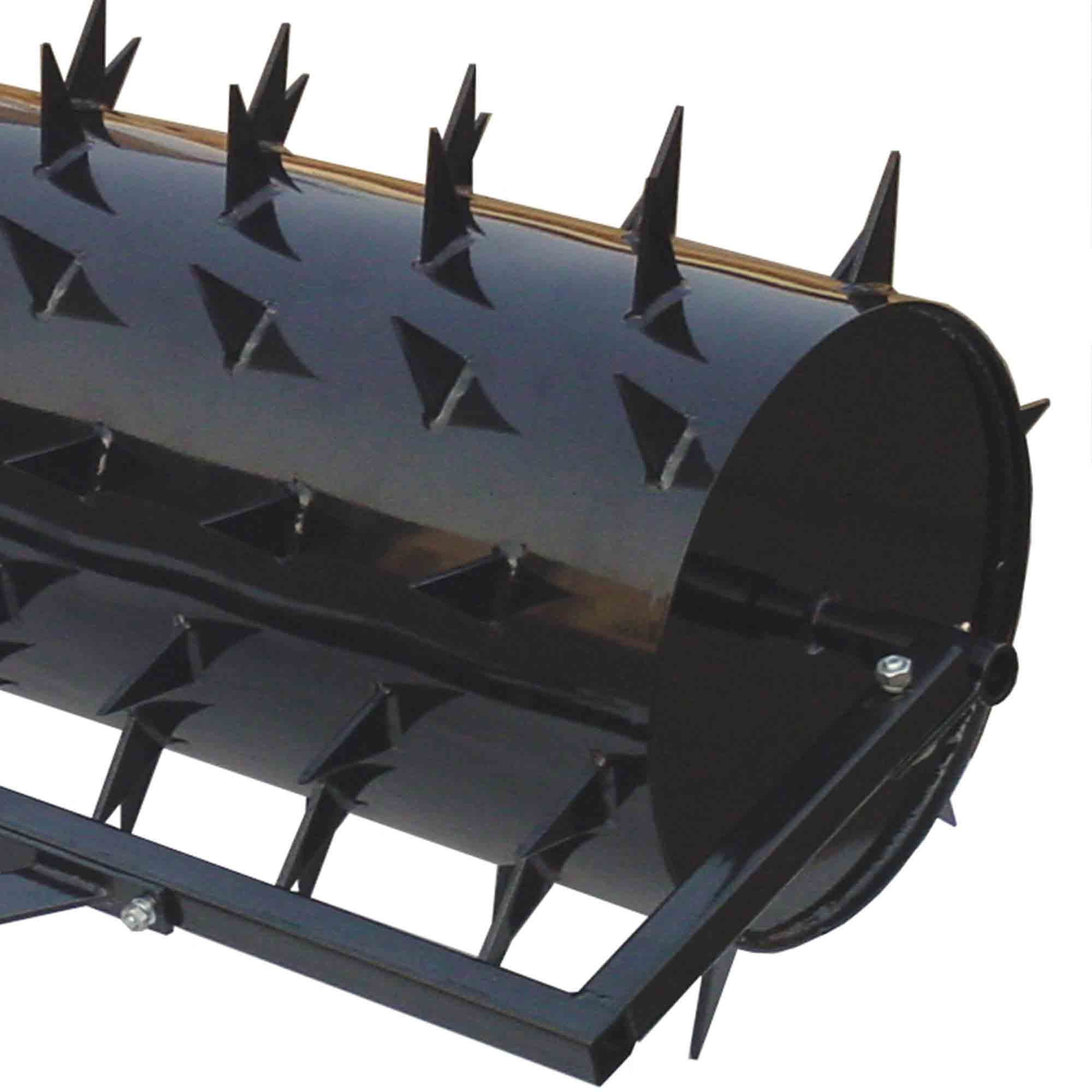 Yard Tuff 48 Inch Wide Drum Spike Aerator with Pin Style Hitch, Black