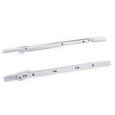 KNAPE & VOGT 22" White Euro Self Closing Drawer Slide