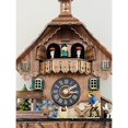 thumbnail image 6 of River City Clocks One Day Musical Cuckoo Clock Cottage with Man Sawing Wood, 6 of 6