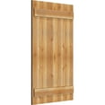thumbnail image 2 of 26 7/8"W X 45"H Timbercraft Five 5 3/8" Boards Joined Board-N-Batten Shutters, Rough Sawn Western Red Cedar (Per Pair), 2 of 13