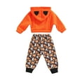 thumbnail image 3 of FOCUSNORM Enfants Smiley Haut à Capuche et Pantalon Long Imprimé Fantôme Citrouille, 3 of 8