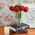 thumbnail image 5 of Burgundy Fake Flowers Artificial Chrysanthemum Ball Silk Flowers Silk Flowers 11" for Mother's Day Easter Home Kitchen Wedding Decorations, 5 of 5