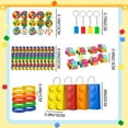 thumbnail image 5 of Building Block Birthday Party Favors,62 Pcs Building Blocks Party Favors Set- Building Block Favor Bags,Building Block Birthday Party Keychains Slap Bracelets etc Building Block Themed Party Favors, 5 of 8