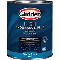 Glidden HEP Exterior Paint   Primer All-In-One, Tintable, Semi-Gloss, 1 Quart