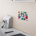 thumbnail image 5 of Yayeee Toggle Light Switch Wall Plate 2-Gang 4.56"x4.48" Decorative Outlet Cover, Purple Triangles, 5 of 7