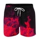 thumbnail image 4 of Puntoco Pantalones Cortos Con Estampado Hawaiano Para Hombre, Pantalones Cortos Con Bolsillo Y Cordón, Color M, 4 of 5