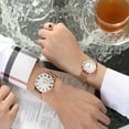 thumbnail image 4 of 2022 Roman Numerals Luxury Women's Watches With Rosegold Steel Band Classic Ladies Wristwatches Fashion Accessories For Women - Couple Watches, 4 of 7