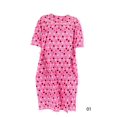 thumbnail image 1 of Robe de Flanelle Adaptative pour Femmes (2TG, Pois Colorés avec Fond Rose - 01), 1 of 1