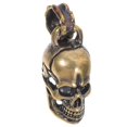 thumbnail image 3 of Retro Brass Skull Keychain Pendant Durable Skeleton Hook Halloween Craft Charm Unique DIY Accessory for Bracelets Bags, 3 of 5