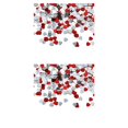 thumbnail image 3 of bedienty Paper Scraps Plastic Material Color Retention Confetti Scramble Assortment Shape Resistant for Valentine's Day red silver10mm 2Set, 3 of 6