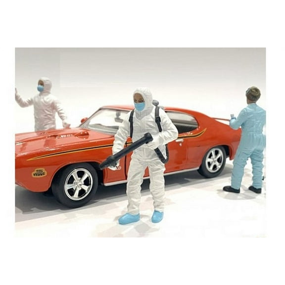 Hazmat Crew - Figure I, White - American Diorama 76367 - 1/24 scale Figurine - Diorama Accessory