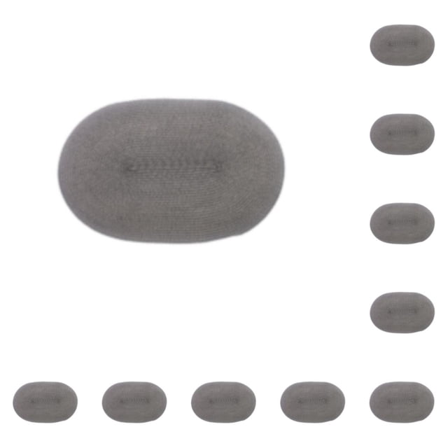 Inteprter Alfombrilla para platos fácil de limpiar, dimensiones apropiadas, resistente al agua y para decorar la , gris oscuro gris oscuro 10Conjunto