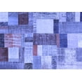 thumbnail image 1 of Ahgly Company Machine Washable Indoor Rectangle Patchwork Blue Transitional Area Rugs, 6' x 9', 1 of 4