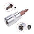 thumbnail image 3 of Unique Bargains 2 Pcs 3/8' Drive x #2 Phillips Bit Socket, Standard Metric, S2 & Cr-V Steel, 3 of 3