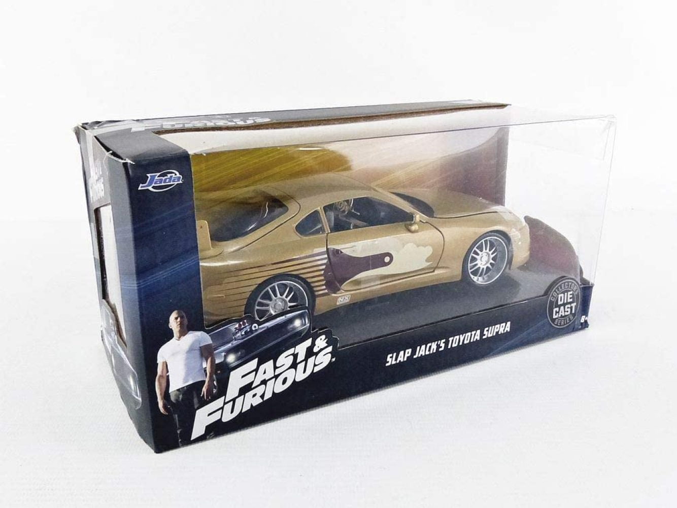 Jada Fast 2 Furious Slap Jack's Toyota Supra Die-Cast Collectible Toy Vehicle Car - Gold with Decals - 1: 24 Scale - Copper