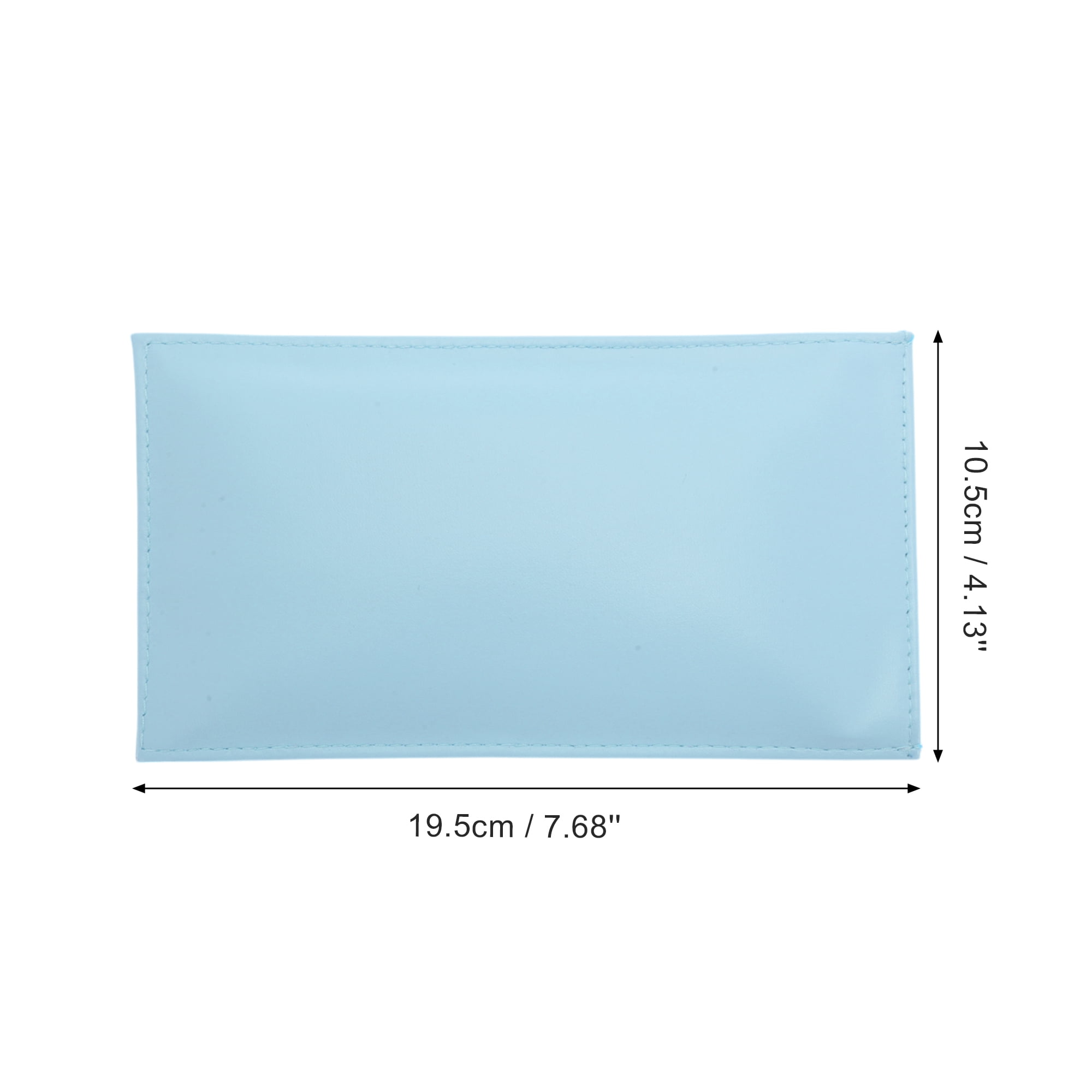 Unique Bargains Solid Eyeglasses Bag Portable Eyeglasses Storage 1 Pc Blue