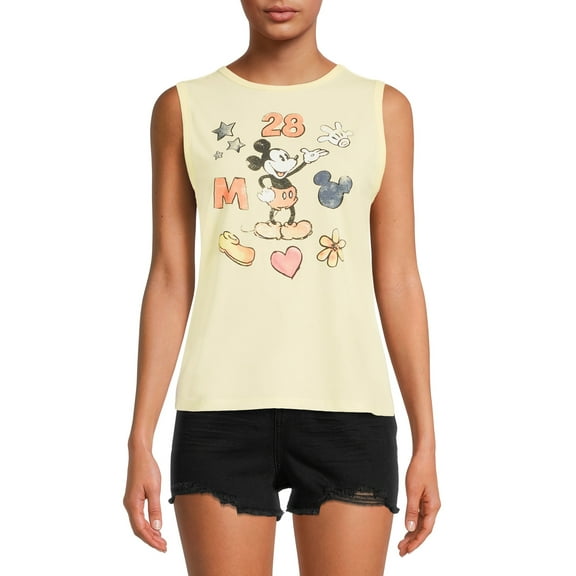Disney Mickey Mouse Juniors' Open Back Tank Top