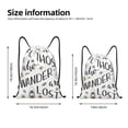 thumbnail image 2 of Wukai Not All Those Who Wander Are Lost 3 Drawstring Backpack Bag Sport Gym Sackpack Large Size String Backpack Cinch for Women Men-Small, 2 of 6