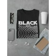 thumbnail image 3 of Black Whyte Techno Style T-Shirt Men -Image by Shutterstock, Male Large, 3 of 4