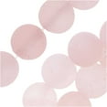 thumbnail image 1 of Dakota Stones Gemstone Beads, Rose Quartz, Matte Round 8mm, 8 Inch Strand, 1 of 2