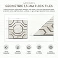 thumbnail image 3 of PowerSellerUSA Self-Stick Vinyl Modern Geometric Floor Tiles Ultra Durable 1.5mm Thick Tiles, 2-Pack/40 Square Ft., 12" x 12", Gray Octagon, 3 of 8