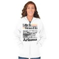 thumbnail image 3 of Arizona AZ Vintage Grand Canyon State Zip Up Hoodie Men's Women's Brisco Brands S, 3 of 6