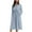 Light Blue, variant on Women's Cotton Linen Dresses Summer Long Sleeve A Line Comfy Cotton Maxi Dress Trendy Summer Vacation Clothes