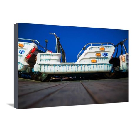 Carnival rides at St. Peter's Fiesta, Cape Ann, Gloucester, Massachusetts, USA Stretched Canvas Print Wall