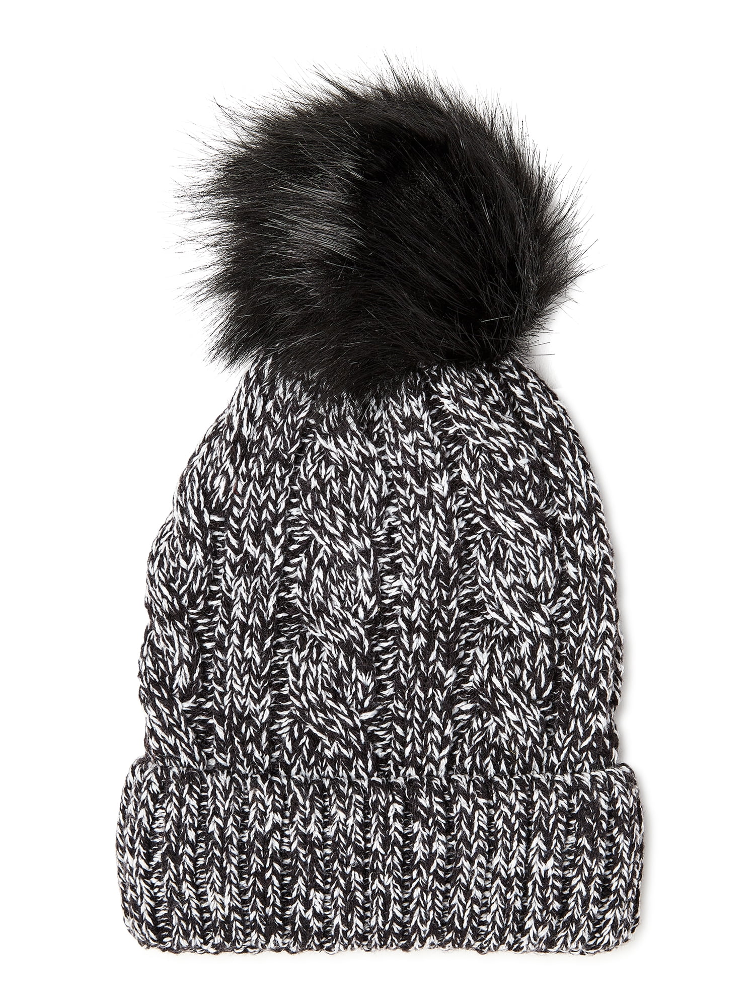 Lined Beanie with Pom Pom 