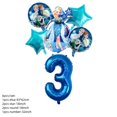 thumbnail image 3 of Juego de globos con temática de Frozen 2 de Disney, decoraciones de cumpleaños de Elsa y Anna, vajilla desechable, platos de papel de la Reina de las Nieves, suministros para fiestas, 3 of 5