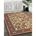 thumbnail image 3 of Ahgly Company Machine Washable Indoor Square Traditional Dark Sienna Brown Area Rugs, 6' Square, 3 of 7