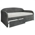 thumbnail image 2 of Castle Place Corduroy Luxe Twin Daybed with 2 Storage Drawers, Grey, 2 of 8