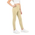 thumbnail image 3 of Resicozy Girls Athletic Polka Dot Leggings High Waisted Yoga Pants, Stretch Casual pants for Running Dance Gymnastics Gym 2-14 Years Yellow 120, 3 of 4