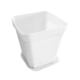 thumbnail image 2 of jiaroswwei Square Plastic Flower Succulent Plant Pot Planting Holder Flowerpot with Tray, 2 of 8