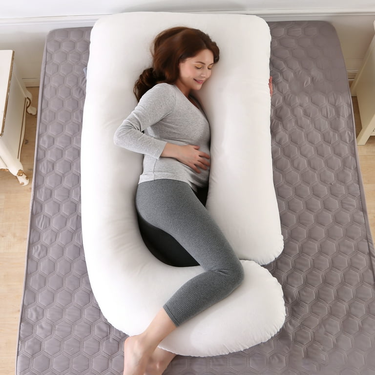 FengFeng Navy Velvet Large Maternity J-Shaped Home Pregnancy Pillows for  Sleeping,Pillow Pregnant Woman Stomach Lift Pillow Side Sleeping Pillow  Waist