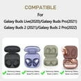 thumbnail image 2 of XIHAMA [Transparent case with lock] for Samsung earbuds Galaxy buds /live/2/pro/2pro/FE shell protective case with keychain, 2 of 6