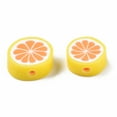 thumbnail image 3 of 50pc Handmade Polymer Clay Beads Pomelo Gold 8~10x4mm Hole: 1.2~1.5mm, 3 of 3