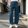 thumbnail image 3 of Otvok Ladies Lightweight Outdoor Bottoms, Stretch Waist Pocket Wide Leg Walking Pants for Everyday Wear, 3 of 7
