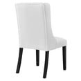 thumbnail image 6 of Maklaine Solid Wood and Button Tufted Fabric Dining Chair in White, 6 of 8