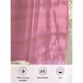 thumbnail image 6 of Sheer Curtains 54 Inch Length 2 Panels Set for Kitchen, Ombre Waves Semi Sheer Curtains for Windows, Abstract Art Gradient Pink Modern Voile Window Treatments Rod Pocket Curtain, 6 of 7