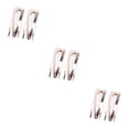 thumbnail image 4 of fastboy Hair Ornaments Sturdy Simple Styling Tools Side Clip Snap Fastener Clip Silver 3Set, 4 of 6