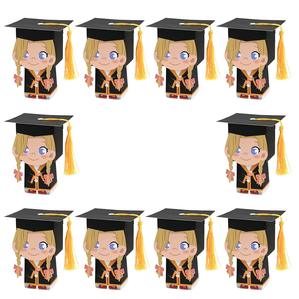 Doctorial Hat Graduation Candy Box Gift Cookie Party Wedding Favors Bags & Boxes Doctorial Hat Graduation Candy Box Gift Cookie Party Wedding Favors Bags & Boxes